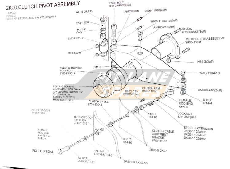 CLUTCH PIVOT ASSY Diagram